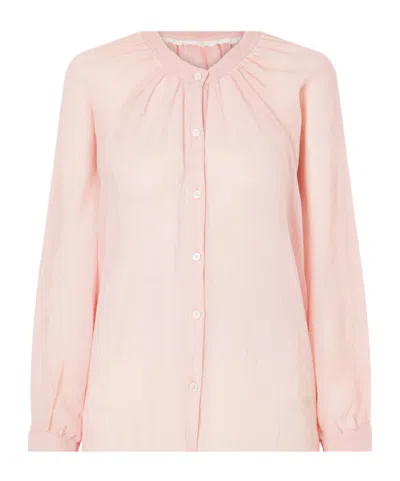 Lemlem Solid Cotton Shirt In Pink