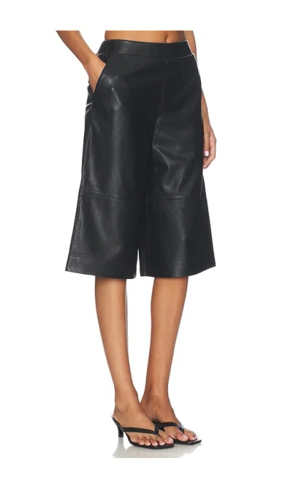 Aligne Kayleigh Leather Culotte In Black