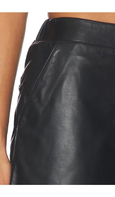 Aligne Kayleigh Leather Culotte In Black