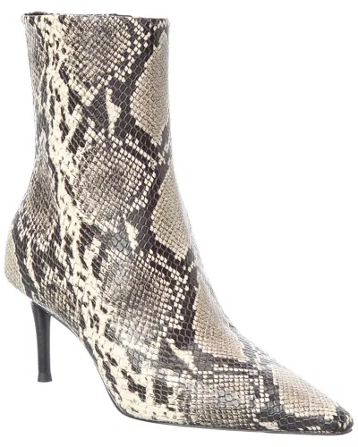 Rag & Bone Mercer Snake-embossed Leather Ankle Boots In Brown