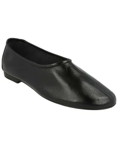 By Far Prudence Leather Flat In Black