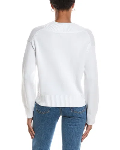 Rd Style Chandra Long Sleeve V Neck Pullover In White