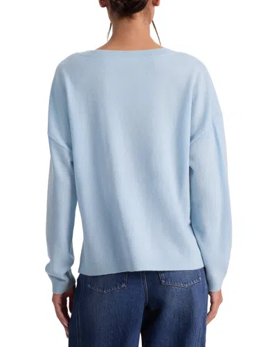 Alice And Olivia Williams Cashmere Pullover In Blue