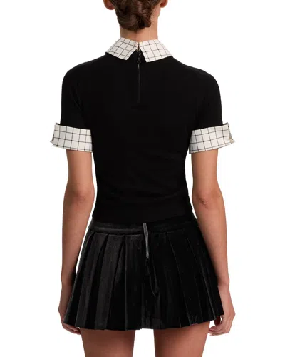 Alice And Olivia Alice + Olivia Aster Wool-blend Pullover In Black