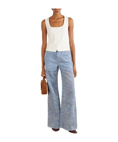 Veronica Beard Figurefitting Cotton Top In White