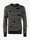 Dior Frayed Stripe Sweater