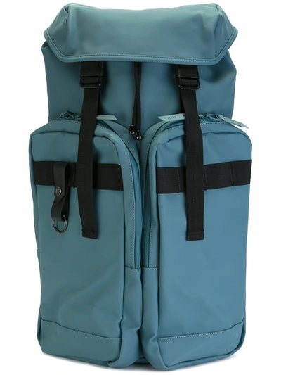 Rains Utility Bag In Slate. In Pacific