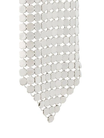 Rabanne Paco  Chain Mail Earring - Metallic In Metallic