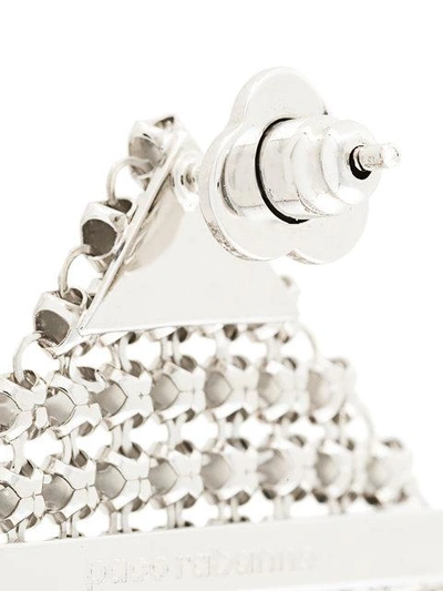 Rabanne Paco  Chain Mail Earring - Metallic In Metallic