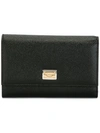 Dolce & Gabbana Fold Out Purse In Black