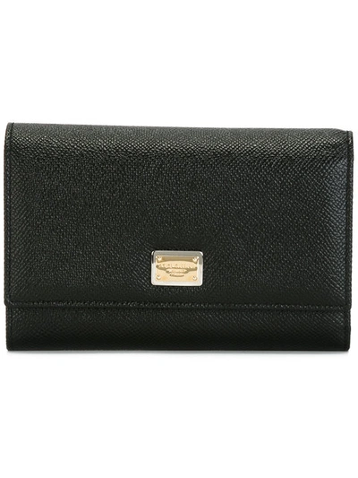 Dolce & Gabbana Fold Out Purse In Black