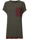 JOSH GOOT colour block T-shirt,DRYCLEANONLY