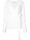 PROTAGONIST BELTED WRAP BLOUSE,SHIRT4611941731