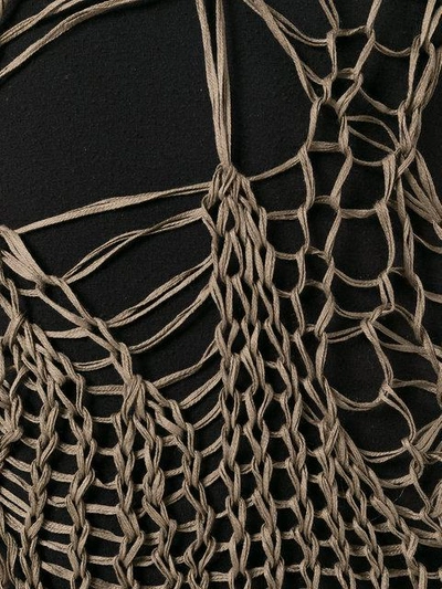 Shop Isabel Benenato Open Knit Asymmetric Dress