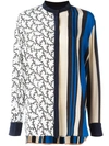 DIANE VON FURSTENBERG striped blouse,DRYCLEANONLY