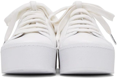 Shop Opening Ceremony White Cici Lace-up Slide Sneakers