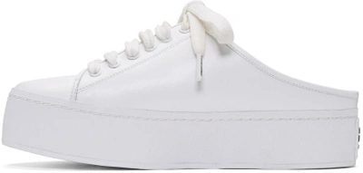 Shop Opening Ceremony White Cici Lace-up Slide Sneakers