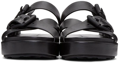 Shop Alexander Wang Black Kriss Sandals