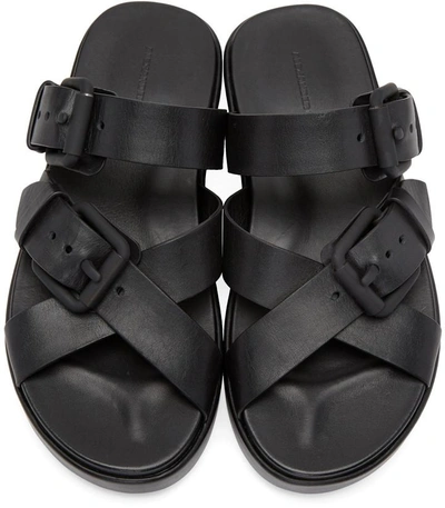 Shop Alexander Wang Black Kriss Sandals