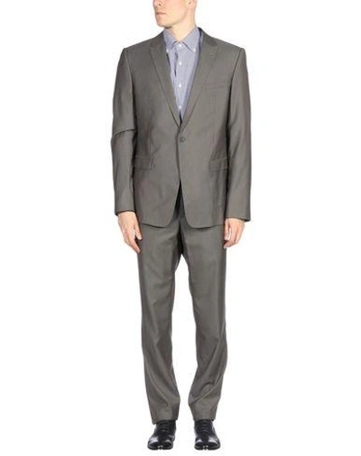 Shop Emporio Armani Suits In Grey