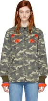 OPENING CEREMONY Green Camo Tigers Coach Jacket