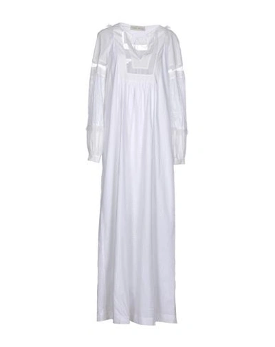 Veronique Branquinho Long Dress In White