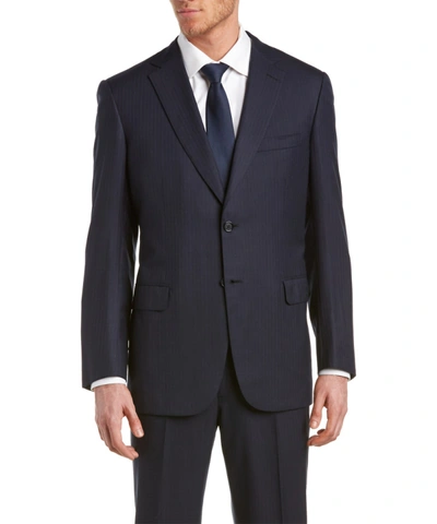Brioni Wool Suit With Flat Front Pant In Nocolor