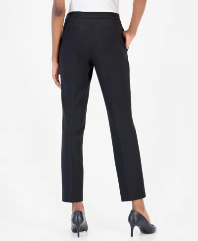 Anne Klein Pull-on Kick Flare Ankle Pant In Black