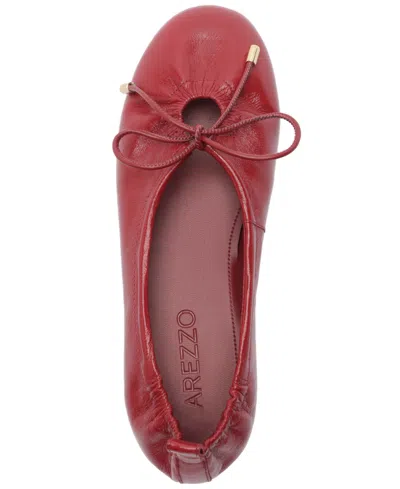 Arezzo Shae Ballet Flat In Red