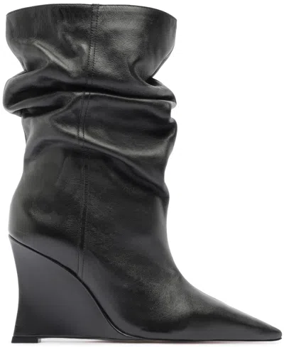 Arezzo Cara Wedge Bootie In Black