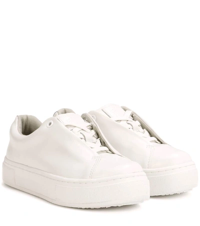 Eytys Doja Leather Sneakers In White