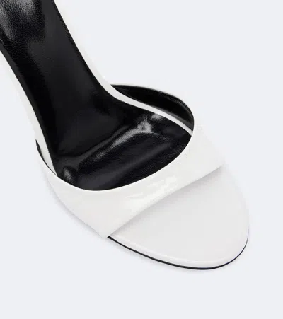 Jude Hew Leather Mules In White