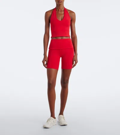Norba Foldover Biker Shorts In Multi