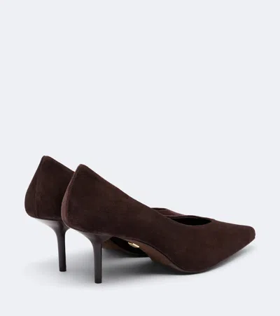 Max Mara Suede Pumps In Brown