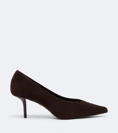 Max Mara Suede Pumps In Brown