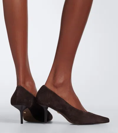 Max Mara Suede Pumps In Brown