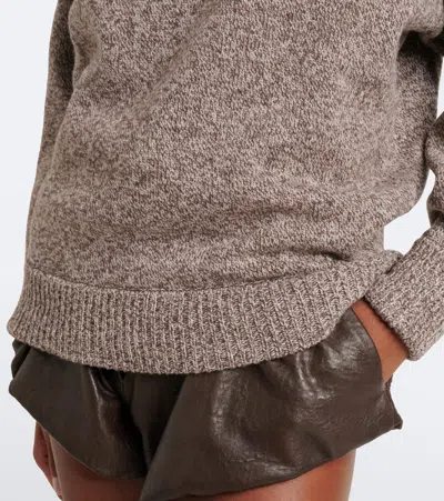 Magda Butrym Wool Sweater In Brown