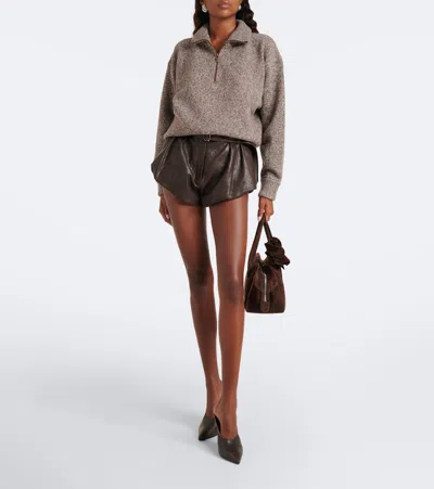 Magda Butrym Wool Sweater In Brown