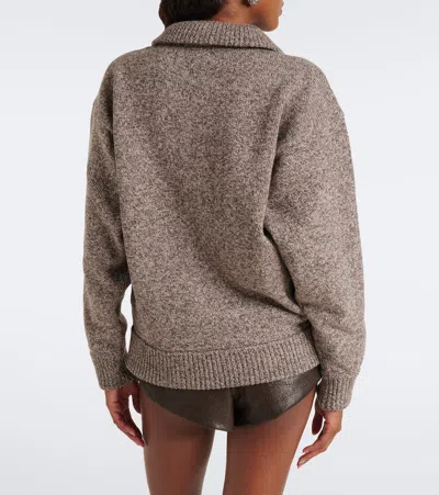 Magda Butrym Wool Sweater In Brown
