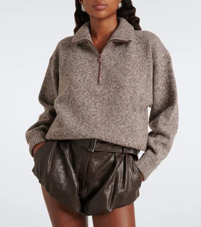 Magda Butrym Wool Sweater In Brown