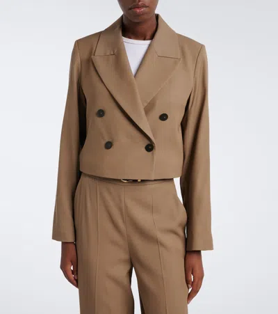 Joseph Sami Twill Jacket In Brown
