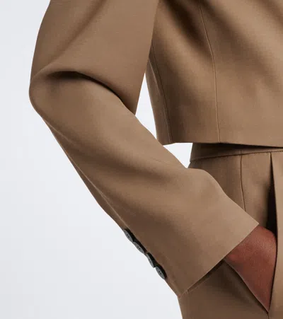 Joseph Sami Twill Jacket In Brown