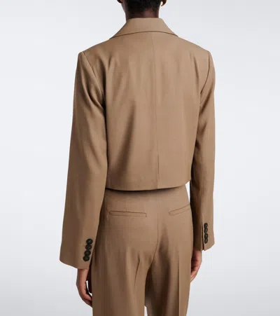 Joseph Sami Twill Jacket In Brown