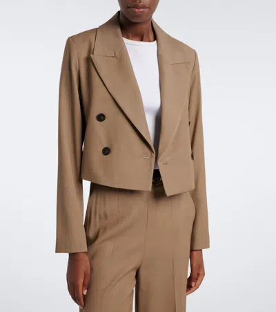 Joseph Sami Twill Jacket In Brown