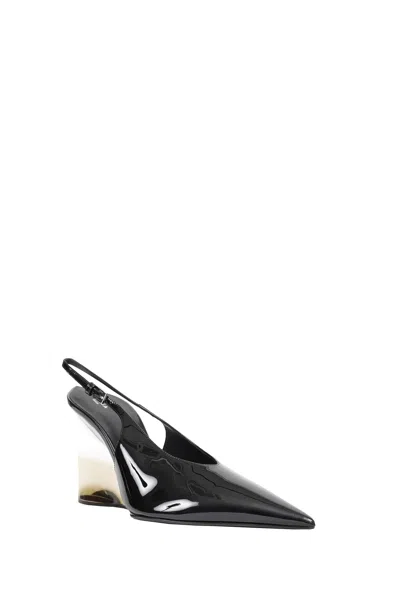 Alaïa Alaia Invisible Wedge Slingbacks 90 In Black