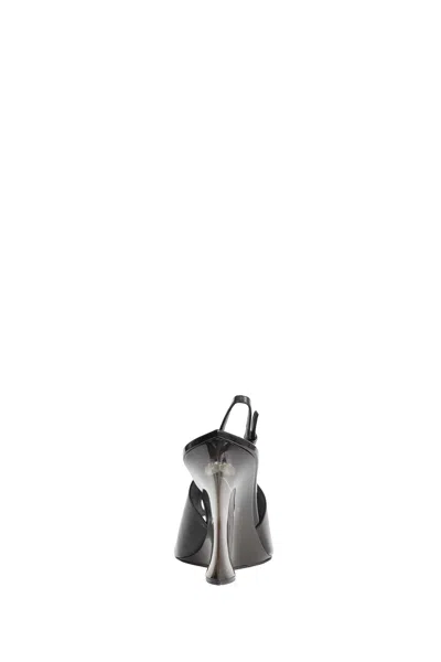 Alaïa Alaia Invisible Wedge Slingbacks 90 In Black