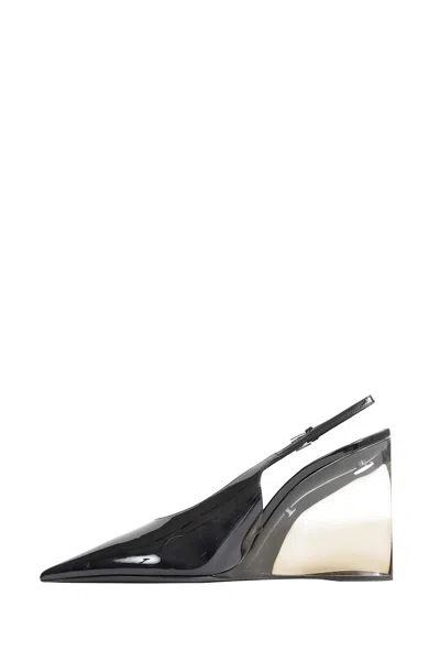 Alaïa Alaia Invisible Wedge Slingbacks 90 In Black
