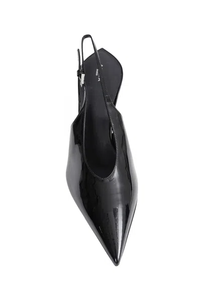 Alaïa Alaia Invisible Wedge Slingbacks 90 In Black