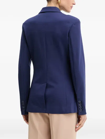 Silvian Heach Double-breasted Blazer In Blue