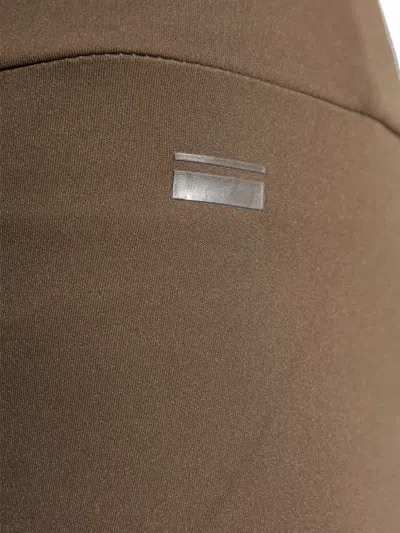 Rethinkit Studios Logo-patch Leggings In Brown